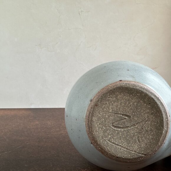 Mid Century Stoneware Pitcher Vase - Picture 8 of 16